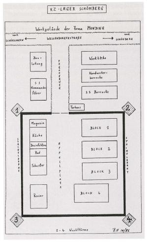 Bild: Plan des Konzentrationslagers Schömberg